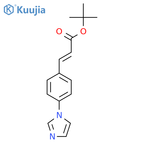 tert-butyl (2E)-3-4-(1H-imidazol-1-yl)phenylprop-2-enoate structure