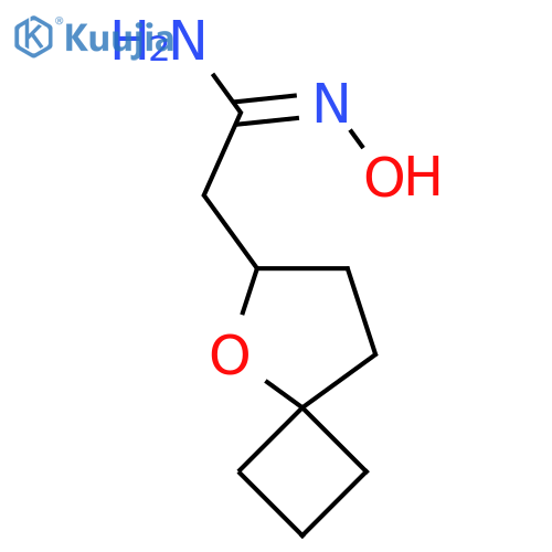 (E)-N'-hydroxy-2-{5-oxaspiro[3.4]octan-6-yl}ethanimidamide structure
