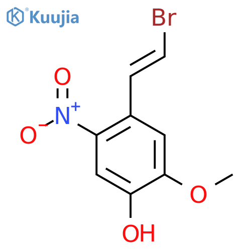 4-(2-Bromoethenyl)-2-methoxy-5-nitrophenol structure