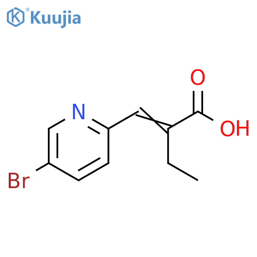 Butanoic acid, 2-[(5-bromo-2-pyridinyl)methylene]- structure