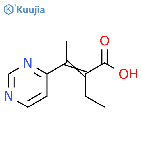 2-Butenoic acid, 2-ethyl-3-(4-pyrimidinyl)- structure