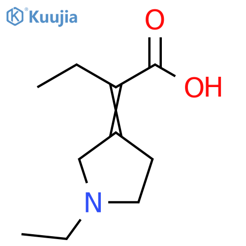 Butanoic acid, 2-(1-ethyl-3-pyrrolidinylidene)- structure