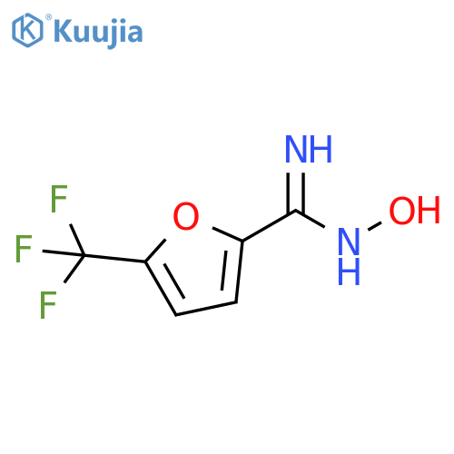 N'-hydroxy-5-(trifluoromethyl)furan-2-carboximidamide structure