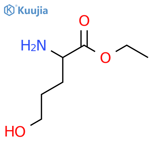 ethyl 2-amino-5-hydroxypentanoate structure