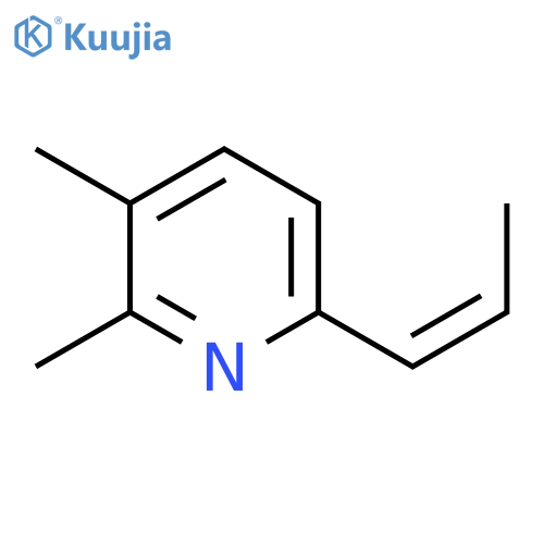 2,3-Dimethyl-6-(1Z)-1-propen-1-ylpyridine structure