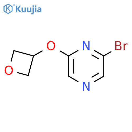 2-bromo-6-(oxetan-3-yloxy)pyrazine structure