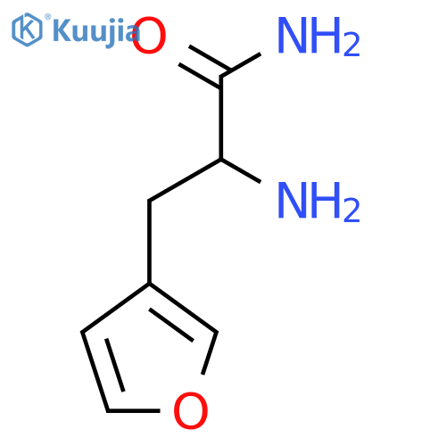 2-amino-3-(furan-3-yl)propanamide structure