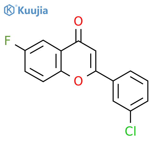 2-(3-Chlorophenyl)-6-fluoro-4H-chromen-4-one structure