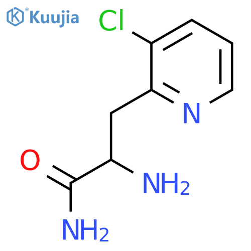 2-amino-3-(3-chloropyridin-2-yl)propanamide structure
