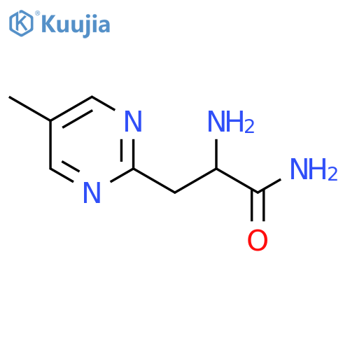 2-amino-3-(5-methylpyrimidin-2-yl)propanamide structure