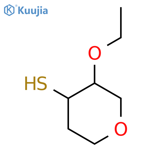 3-ethoxyoxane-4-thiol structure