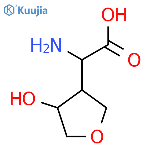2-amino-2-(4-hydroxyoxolan-3-yl)acetic acid structure