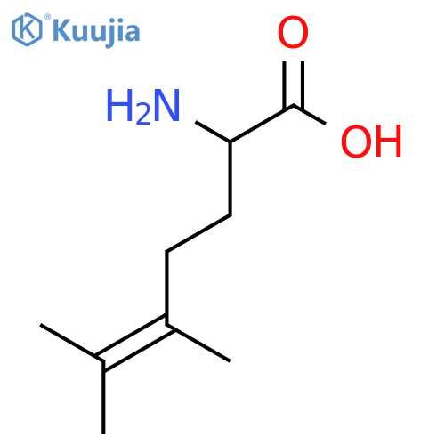 2-amino-5,6-dimethylhept-5-enoic acid structure