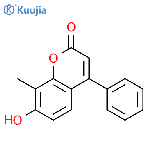 7-Hydroxy-8-methyl-4-phenyl-2H-chromen-2-one structure
