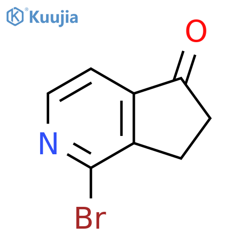 5H-Cyclopenta[c]pyridin-5-one, 1-bromo-6,7-dihydro- structure