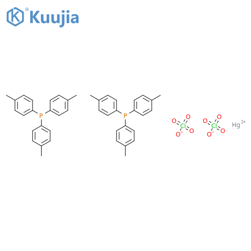 Mercury(2+), bis[tris(4-methylphenyl)phosphine]-, diperchlorate structure