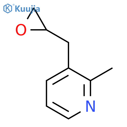 2-methyl-3-(oxiran-2-yl)methylpyridine structure