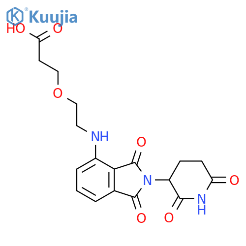 Pomalidomide-PEG1-C2-COOH structure