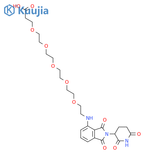Pomalidomide 4'-PEG5-acid structure