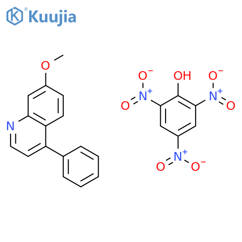 Quinoline, 7-methoxy-4-phenyl-, compd. with 2,4,6-trinitrophenol (1:1) structure
