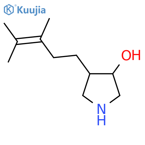 4-(3,4-dimethylpent-3-en-1-yl)pyrrolidin-3-ol structure