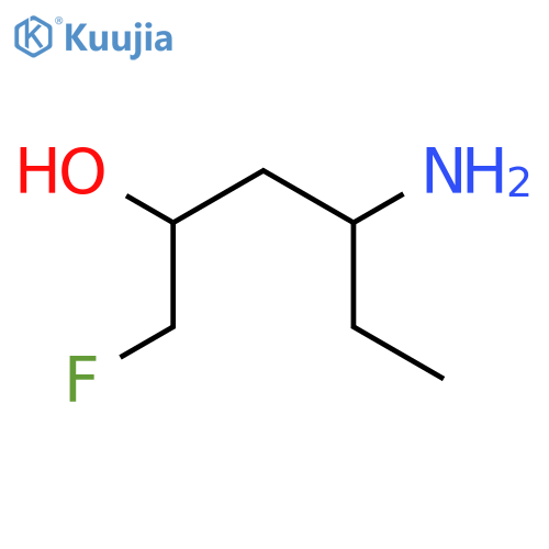 4-amino-1-fluorohexan-2-ol structure