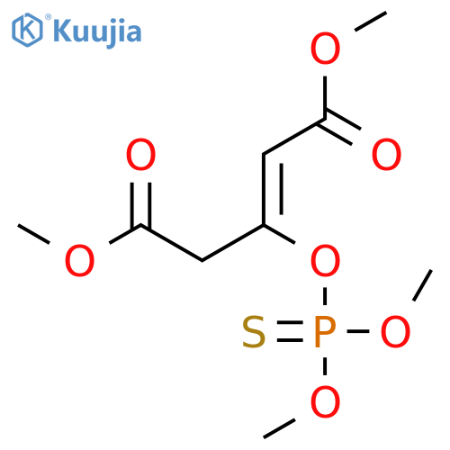 dimethyl (2Z)-3-[(dimethoxyphosphorothioyl)oxy]pent-2-enedioate structure