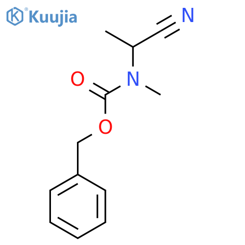 benzyl N-(1-cyanoethyl)-N-methylcarbamate structure