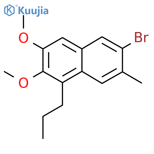 6-Bromo-2,3-dimethoxy-7-methyl-1-propylnaphthalene structure