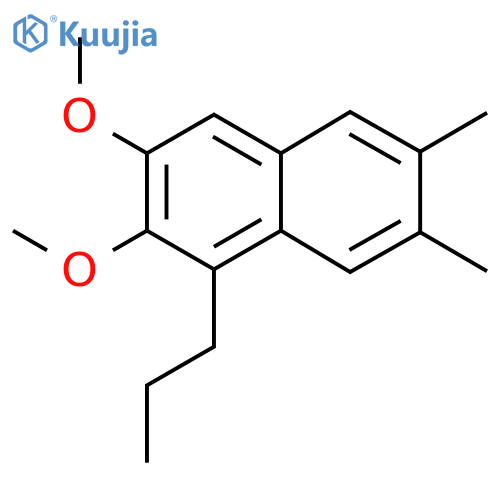 2,3-Dimethoxy-6,7-dimethyl-1-propylnaphthalene structure