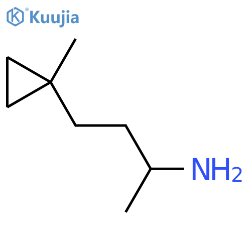 4-(1-methylcyclopropyl)butan-2-amine structure