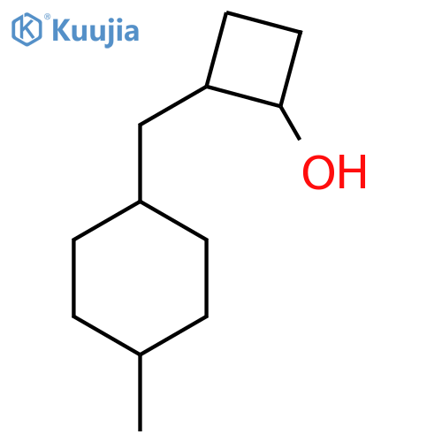 2-[(4-Methylcyclohexyl)methyl]cyclobutan-1-ol structure