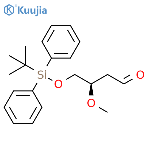 Butanal, 4-[[(1,1-dimethylethyl)diphenylsilyl]oxy]-3-methoxy-, (3R)- structure