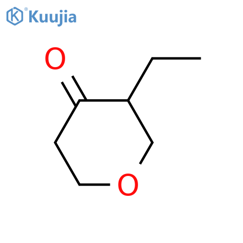 3-Ethyloxan-4-one structure