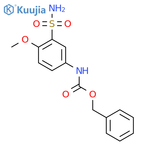 benzyl N-(4-methoxy-3-sulfamoylphenyl)carbamate structure