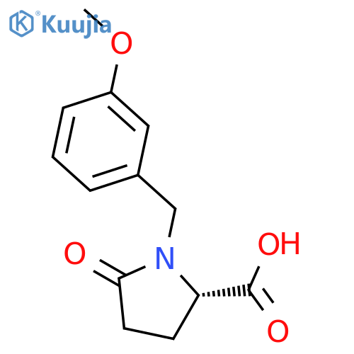 L-Proline, 1-[(3-methoxyphenyl)methyl]-5-oxo- structure