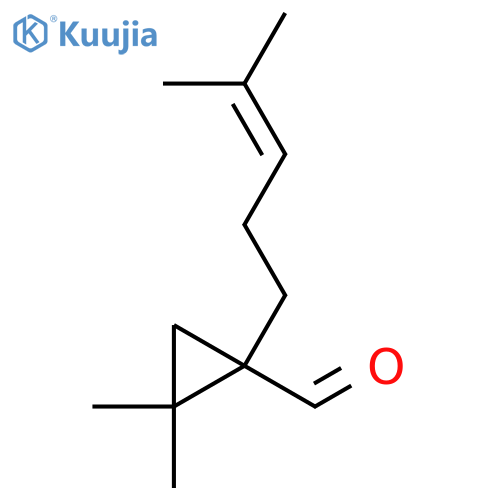 2,2-dimethyl-1-(4-methylpent-3-en-1-yl)cyclopropane-1-carbaldehyde structure