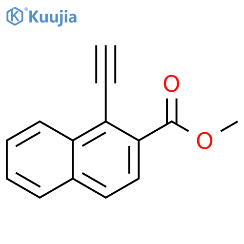 2-Naphthalenecarboxylic acid, 1-ethynyl-, methyl ester structure