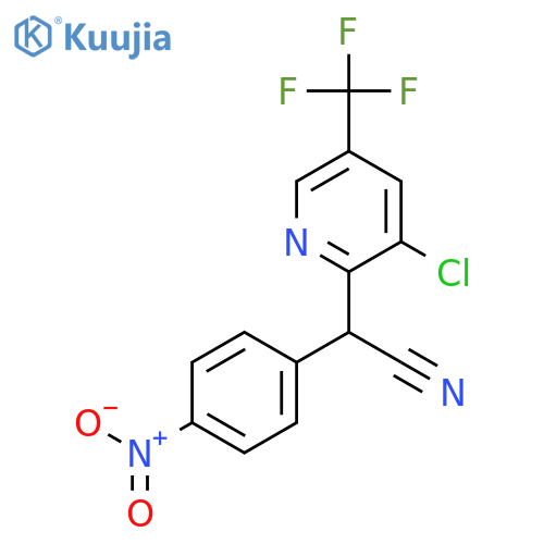 2-3-Chloro-5-(trifluoromethyl)-2-pyridinyl-2-(4-nitrophenyl)acetonitrile structure