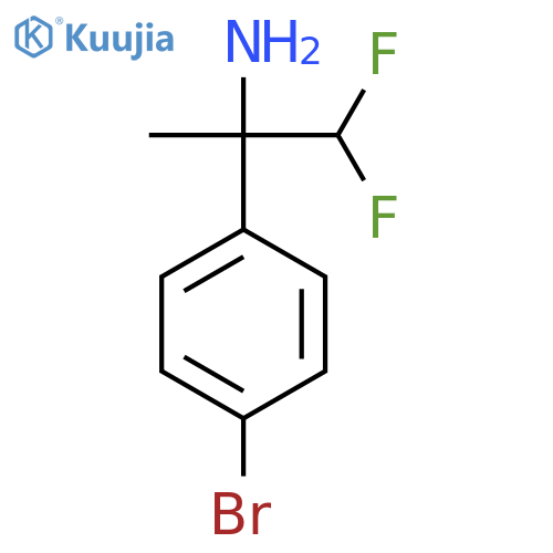 2-(4-bromophenyl)-1,1-difluoropropan-2-amine structure