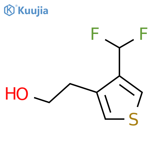 2-4-(difluoromethyl)thiophen-3-ylethan-1-ol structure