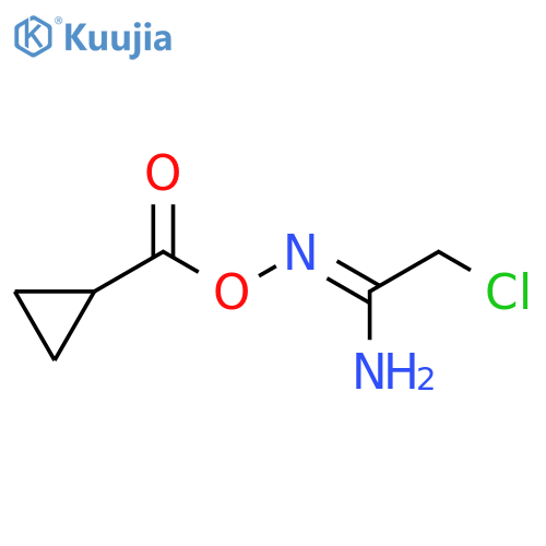 Ethanimidamide, 2-chloro-N'-[(cyclopropylcarbonyl)oxy]-, (1Z)- structure
