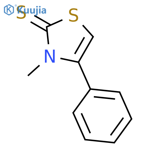 3-Methyl-4-phenylthiazoline-2-thione structure