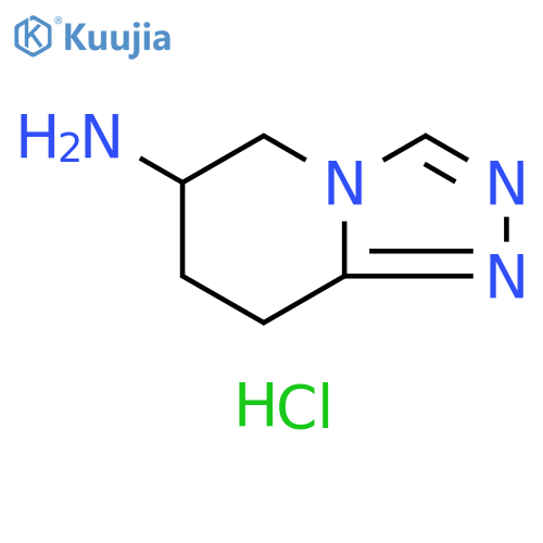 bis(5H,6H,7H,8H-[1,2,4]triazolo[4,3-a]pyridin-6-amine) hydrochloride structure
