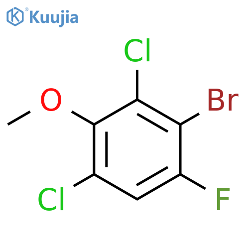 Benzene, 2-bromo-3,5-dichloro-1-fluoro-4-methoxy- structure