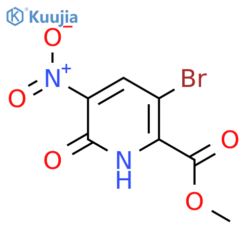 Methyl 3-bromo-6-hydroxy-5-nitropyridine-2-carboxylate structure
