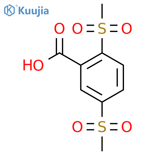 2,5-Dimethanesulfonylbenzoic acid structure