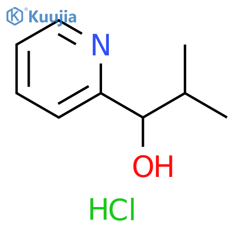 2-Methyl-1-(pyridin-2-yl)propan-1-ol hydrochloride structure