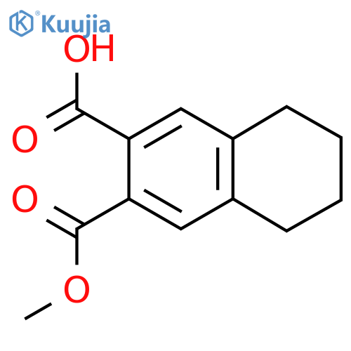 3-(Methoxycarbonyl)-5,6,7,8-tetrahydronaphthalene-2-carboxylic acid structure
