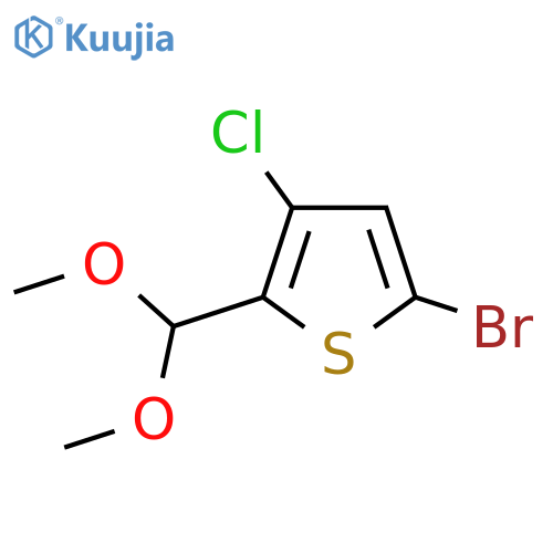 5-Bromo-3-chloro-2-(dimethoxymethyl)thiophene structure